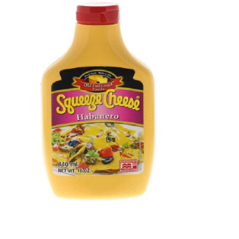 Cheddar Squeeze Cheese Habanero