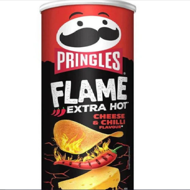 Pringles Chips Flame Extra Hot Cheese & Chili