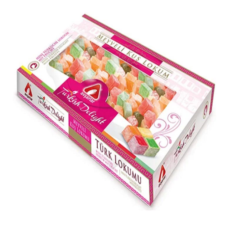 Avsarlar Lokum Meyveli Kus mini Früchte 350g