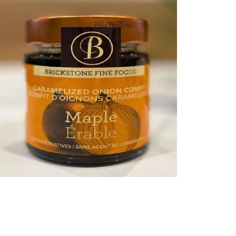Confit d'Oignons Caramélisés à l'Érable (170 g) – Brickstone Fine Foods