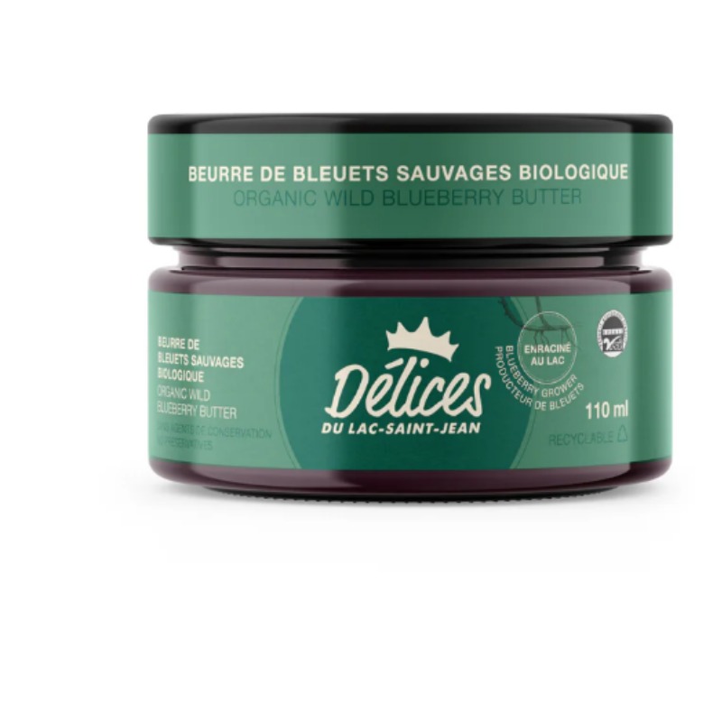 Beurre de Bleuets Sauvages Biologique – Délices du Lac Saint-Jean