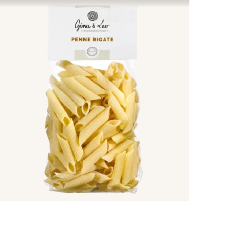 Penne Rigate Artisanales 500 g | Gina & Leo