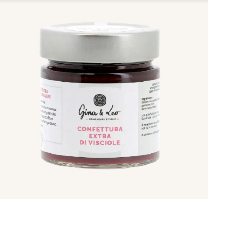 Confiture Extra à la Cerise Visciole 270 g | Gina & Leo